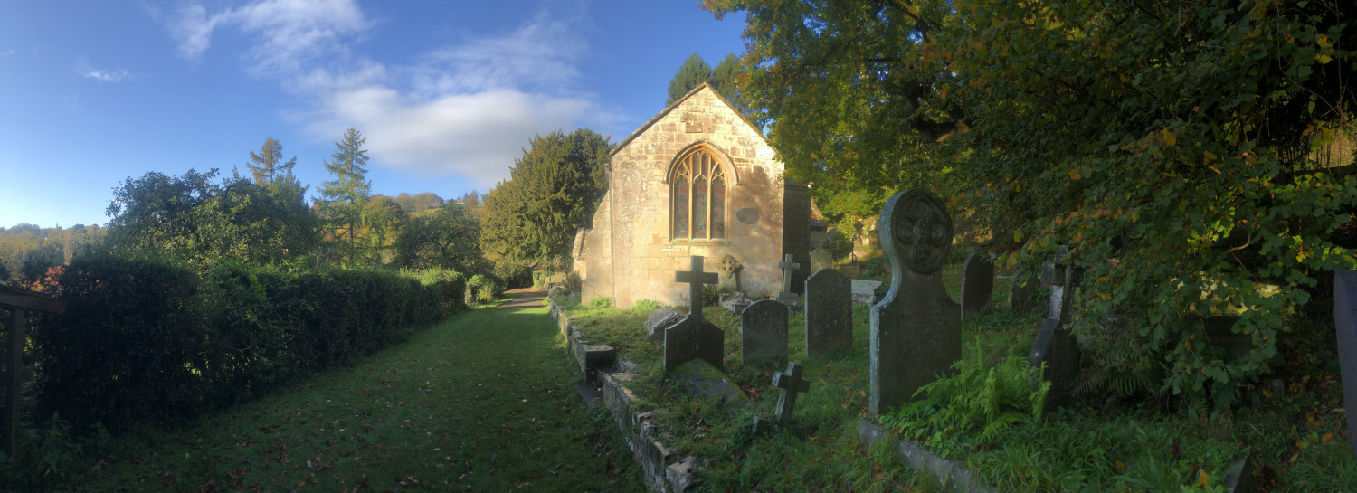 St Mary's, Charlcombe from the east